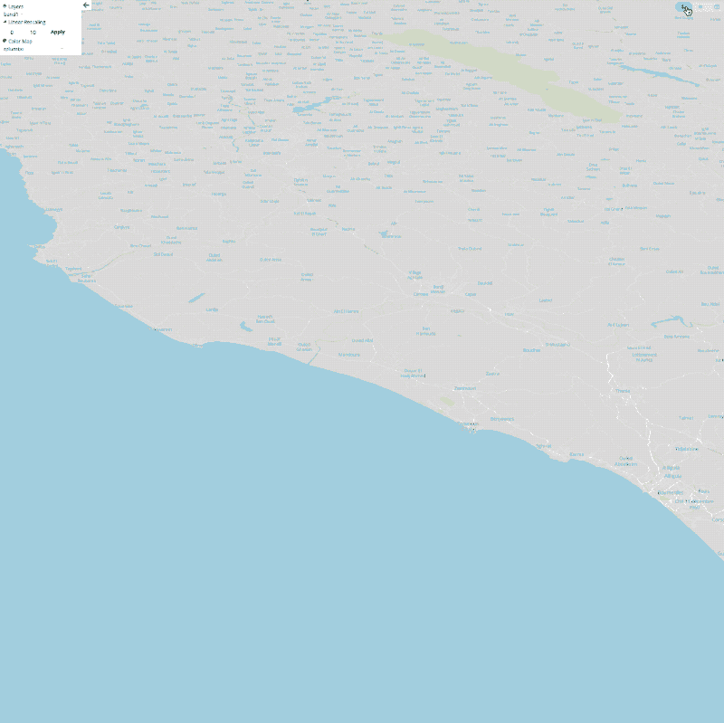 COG mosaic from high-resolution population density data from Facebook AI ([link](https://ai.facebook.com/blog/mapping-the-world-to-help-aid-workers-with-weakly-semi-supervised-learning)) displayed as vector tiles + extrusion (3d rendering).