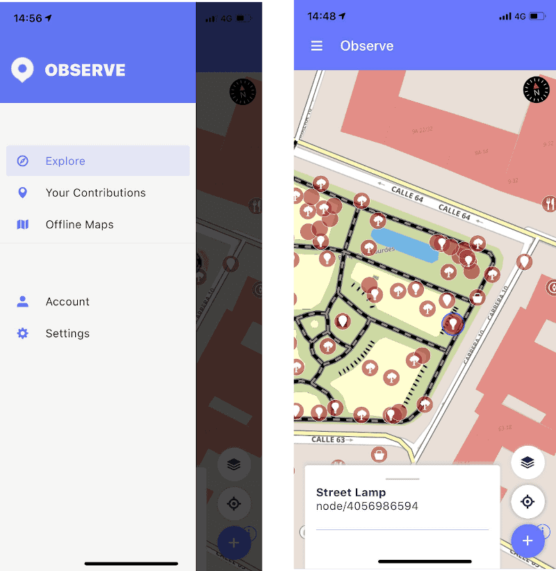 Observe is a cross-platform, offline field mapping tool for OpenStreetMap