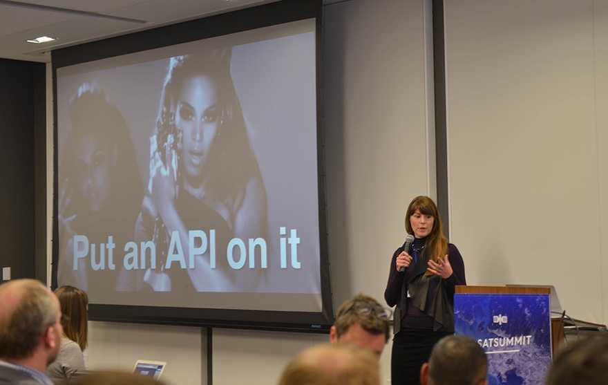 Bronwyn Agrios telling folks to “put an API on it.”