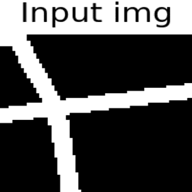 Figure 3. Simple mapping examples. In these animations, the first frame shows the binary road map which is displayed to the RL model. The second frame shows positive score locations (or dots) which help us quantitatively evaluate each action. The model receives positive reward when it draws line segments that overlap these points (but note that it never sees this score map). The following frames first show the random start position of the cursor (red dot) and then the model’s actions to trace road segments. The action number and reward per action are shown at the top of each frame.