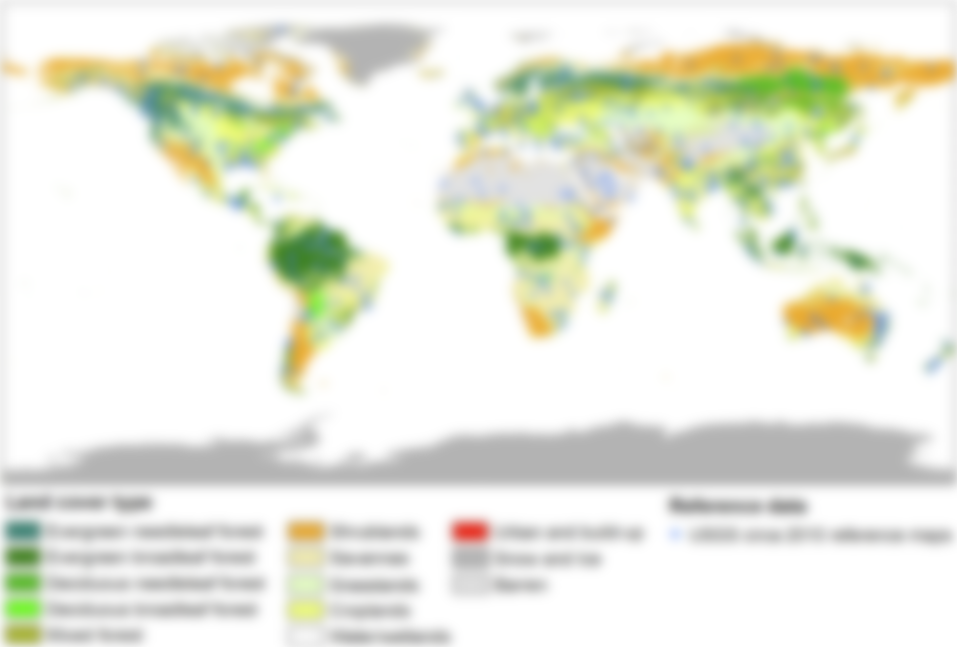 Blurred example of a static map